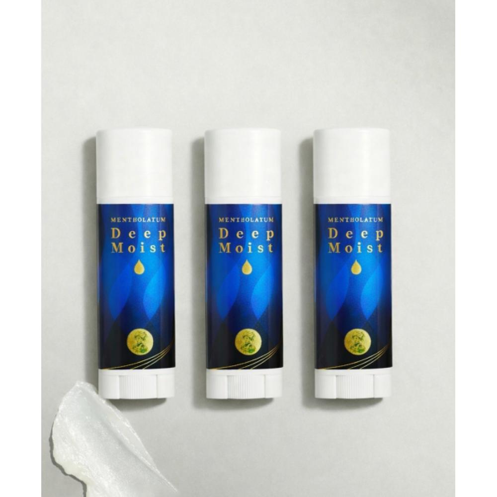 Mentholatum 3 X [high Moisturizing Hyaluronic Acid] Deep Moist Lip Balm 4.5g  Menthol Natural 
