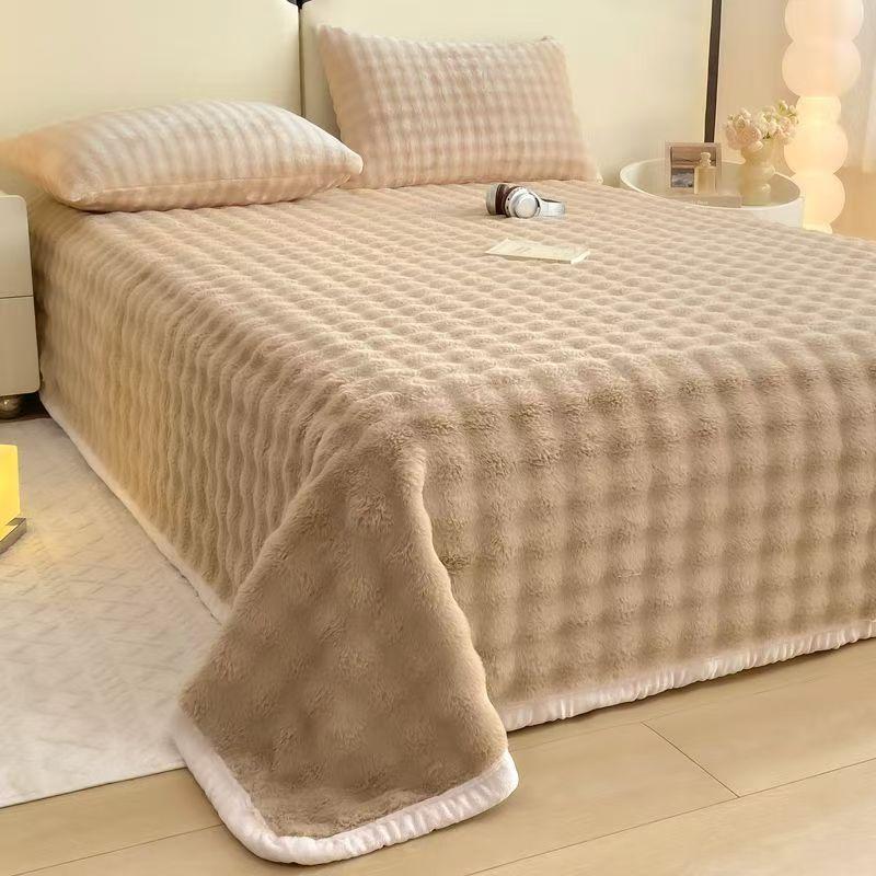 

HOT Premium Quilted Mattress Protector - Ultra-Soft Plush, Non-Slip Solid Color Design. Breathable Thermal Fabric 100x150cm