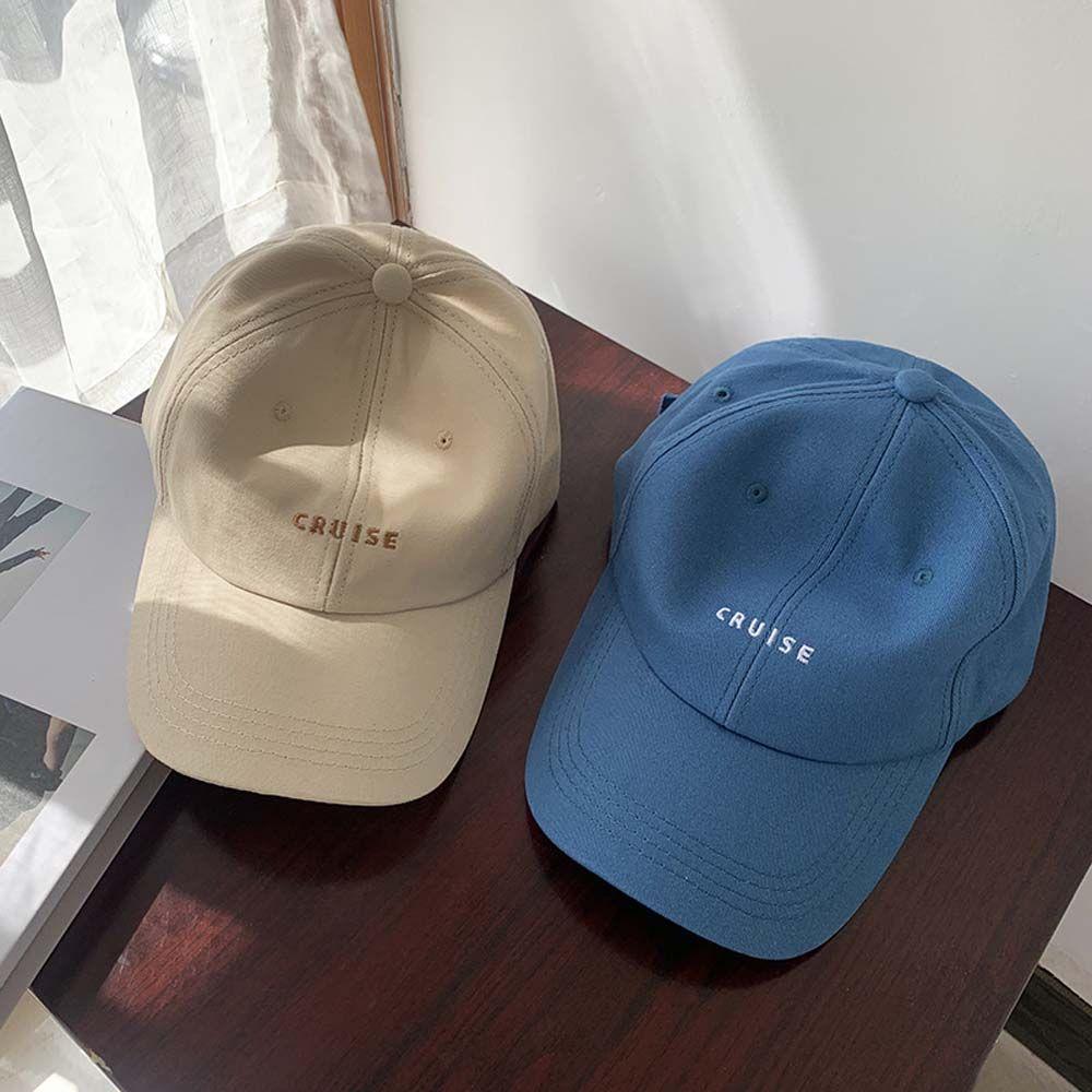 Trendy Adjustable Male Letter Hip-Hop Simple Embroidery Sport Caps Sun Hat Baseball Cap