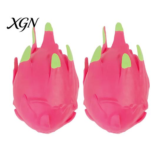 Decompression Dragonfruit Toy 1/2Pcs Simulation Dragon Fruit Squeeze Stress Relief Shape Sensory Fidget
