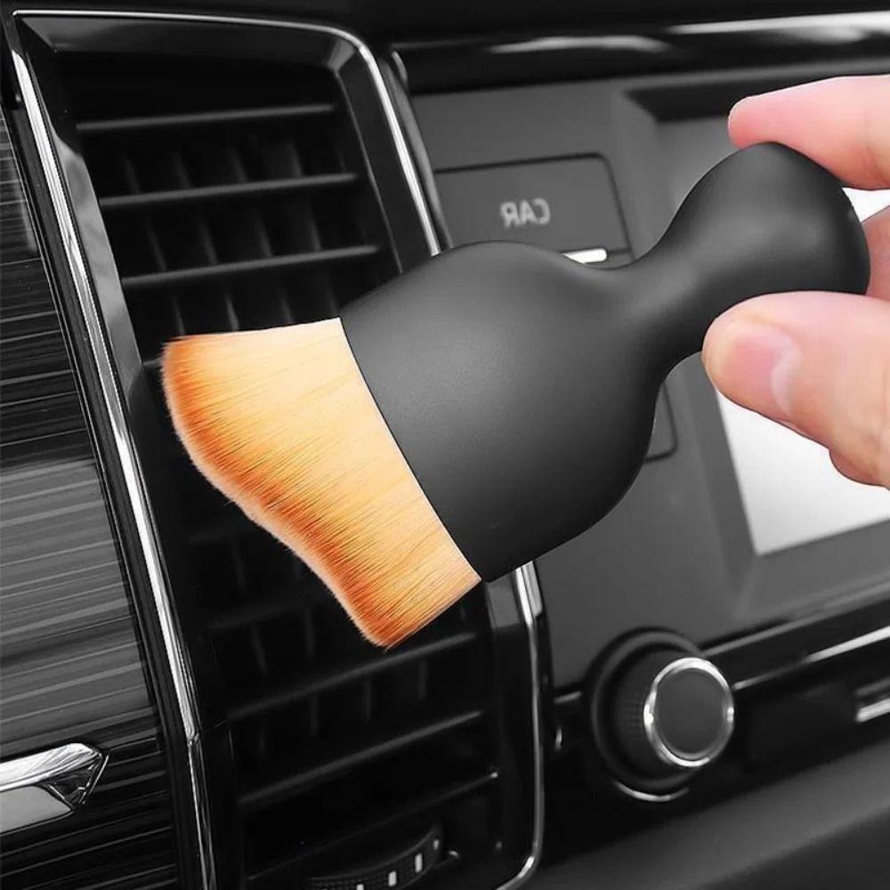 Nylon Brush Interior Cleaning Brush Cleaning Tool Auto Interior Dust Brush  Office