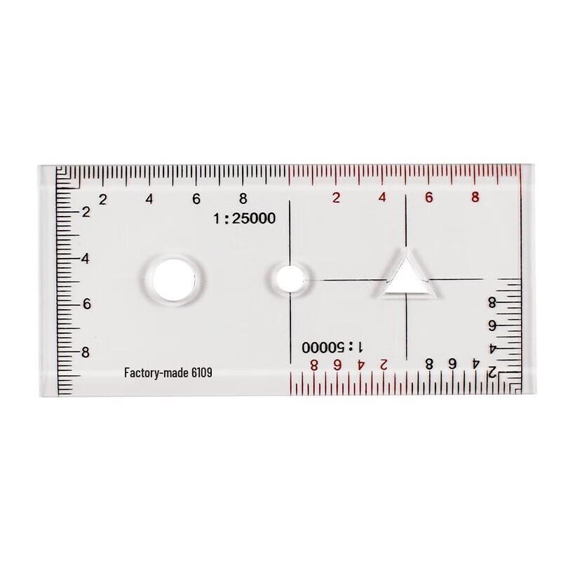 Military Topography Coordinate Ruler Set 5-Pack