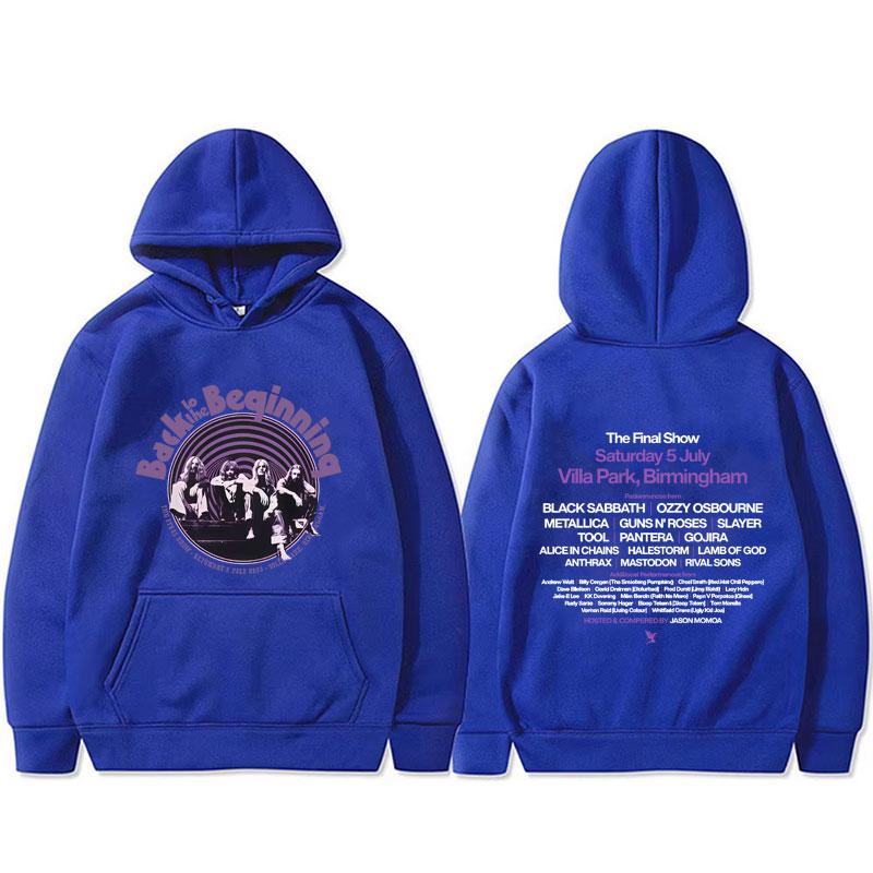 Heavy Metal Rock Band Black Sabbath and Ozzy Osbourne Back To The Beginning Hoodie Men Women Gothic Oversized Hoodies