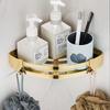 304 stainless steel golden triangle bracket corner bracket bathroom triangle storage rack toilet wall bracket bath accessories