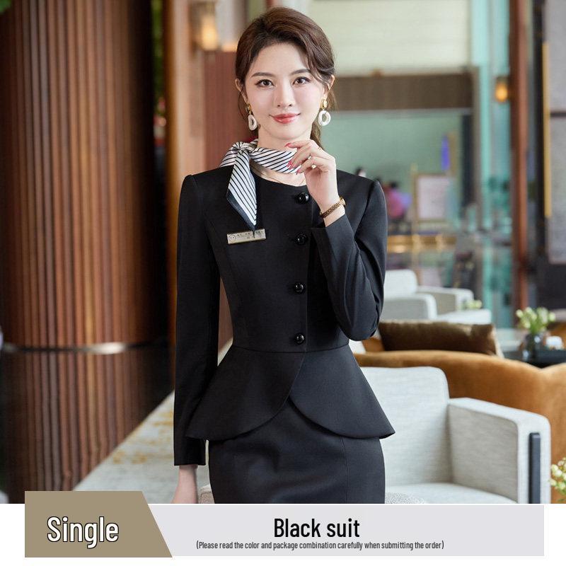 

Women s Gray High-End Business Suit for Hotel, Jewelry Store, and Salon 2026 XL