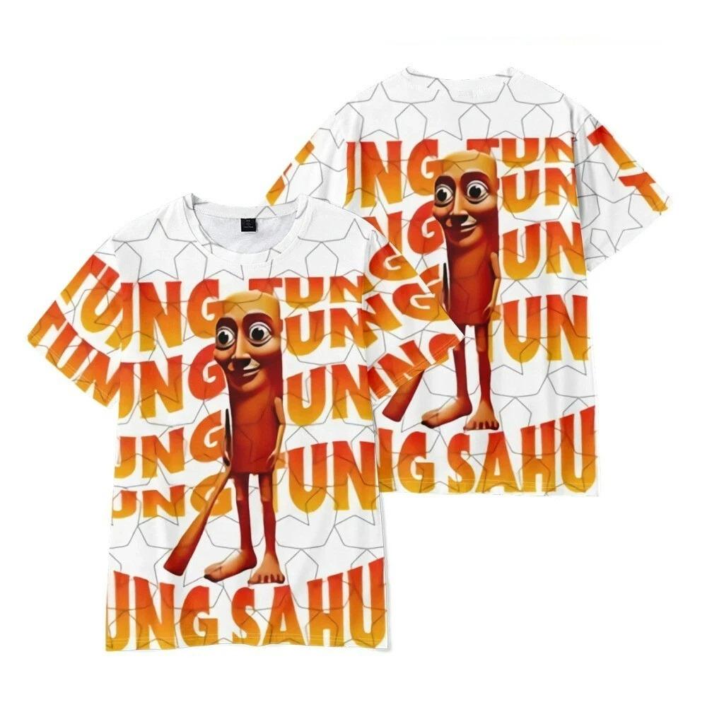 

Summer AI Fashion Tung Tung Sahur Graphic T-shirts for Women s 3D Printing Casual Funny T-shirt Street Outdoor Men s and Women s Tee Tops XXS