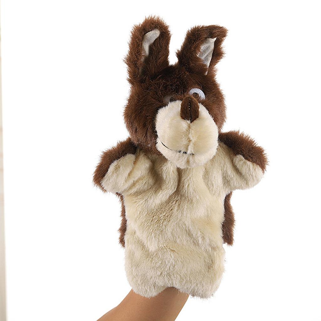 Cute Plush Hand Puppet Pretend Playing Doll Soft Animal Puppet Parent Child Interaction Toy Christmas Gift