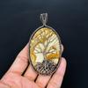 Picture jasper Pendant, Handmade Gemstone 999 Copper Wire Wrap Tree Of Life Pendant Antique Jewelry, For Gift Copper Jewelry