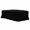 Piano Chair Cover, Single-Seater Piano Chair Cover, Decorative, Protective, Dustproof, Velvet (Black)