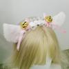 A factory-priced cute olita hairpin plush animal headdress handmade bell cat ear headband