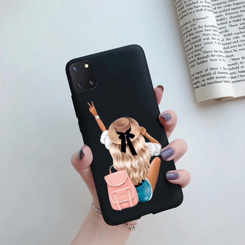 For Samsung Galaxy Note 10 Lite Phone Cover Cute Sweet Girls Patterned Silicone Soft Case For Samsung Note10 Lite S10 Lite Case