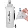 Foldable Sports Water Bottle with Filter for Running, Cycling, Hiking - Outdoor Portable Soft TPU Design