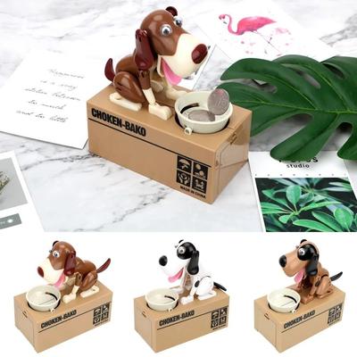 Cartoon Dog Money Box Plastic Dog Saving Banks Fashion Electronic Piggy Bank  Kids Gift