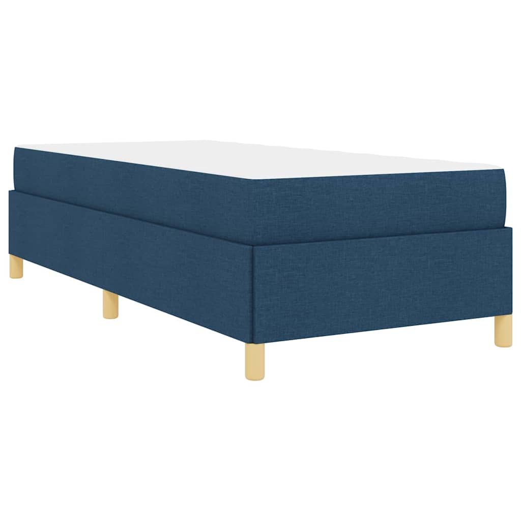 Bed Frame with Mattress Blue 80 x 200 cm Fabric