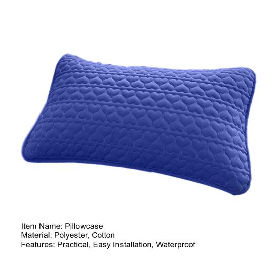 Polstrovaný povlak na polštář Prošívaný Vodotěsný Chránič polštáře Vzor srdce Obálkový povlak na polštář Ochrana proti prachu a potu pro Domov Školu Kolej