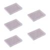 5pcs Stackable Flat Storage Box for Craft Supplies and Documents Transparent Organizers Clear Letter and Paper Holder