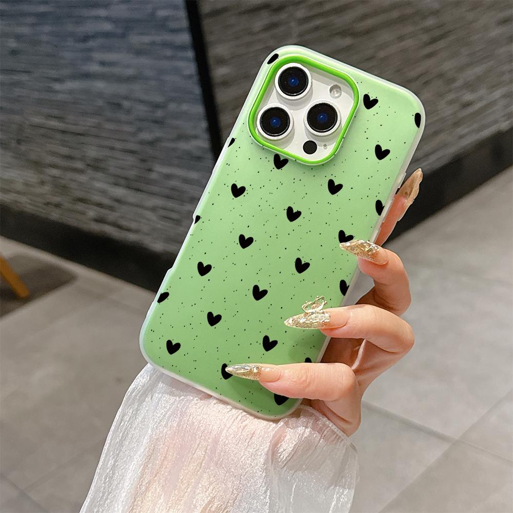 Etui z Kropkami Serce Kokardka Dla Honor 400 Lite Pro 90 Lite 5G X9D X7B X9B Magic 6 Lite Matowe 2 w 1 Galaretkowe Pokrowiec