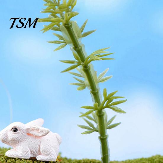 Ornament Plant Miniature Mini Different Shape Plastic Pots Fairy Metal Dollhouse Tree for Home Garden