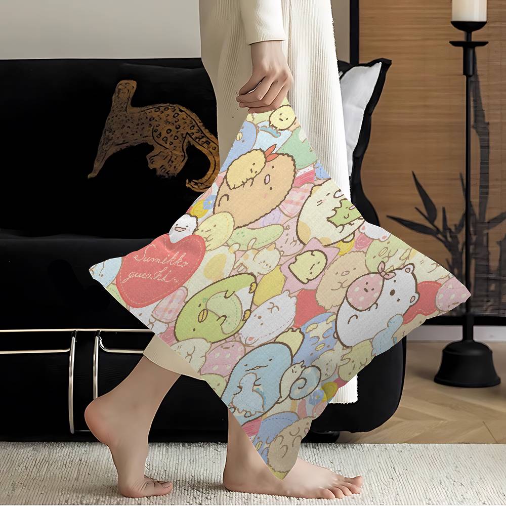 Cartoon S-Sumikko Cute G-Gurashis Pillow Cover Sofa Cushion Cover Home Room Decoration Children Gift