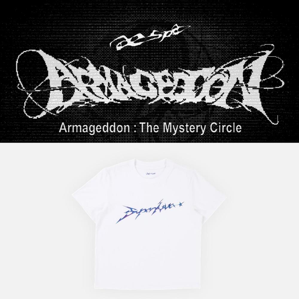 

Предзаказ Футболка aespa WEEK Armageddon The Mystery Circle Белая вер.