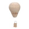 Woven Hot Air Balloon Handcrafted Exquisite Details Rattan Weaving Decoration for Kids Room Party Photo Prop