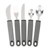 5pcs Adaptive Cutlery Set Anti Shake Adaptive Utensils Set Adaptive Flatware Set with Nonslip