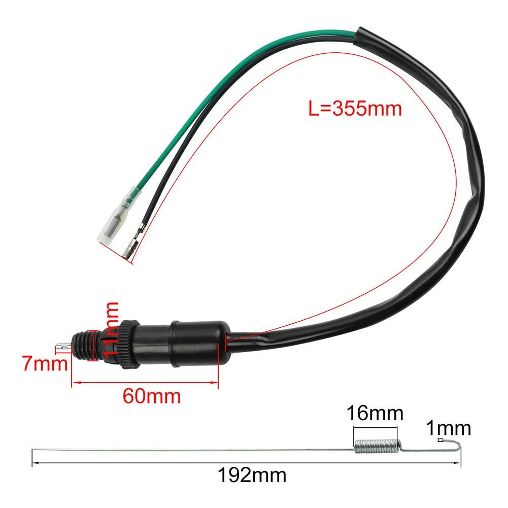 Rear Brake Light Switch 1 Set Accessories Black Replacement