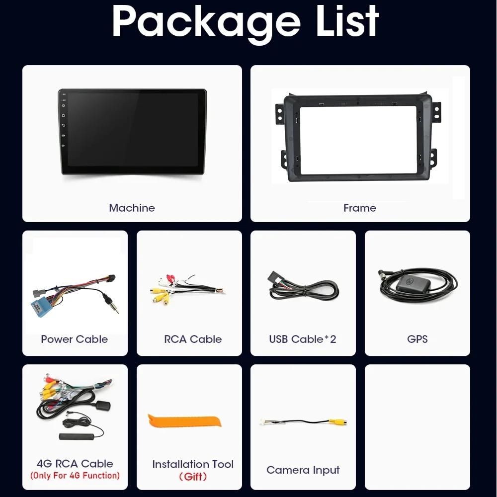 Android 12 For SUZUKI Splash Ritz OPEL Agila 2008-2012 Car Radio GPS Navigation Multimedia Video Player Head Unit Stereo 8+128GB