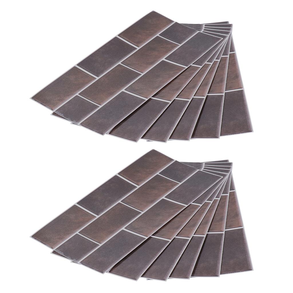 2 Seturi Autocolant Faianță Retro Clasic Autoadeziv Autocolant Impermeabil Decor de Perete Bucătărie Baie(FG01