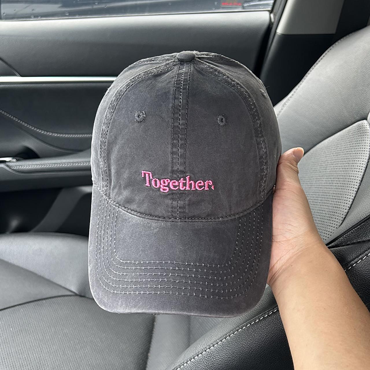

Vintage Letter Embroidery Baseball Hat for Men Women Solid Color Adjustable Sunscreen Peaked Cap Unisex Casual Duckbill Hat Adjustable сірий