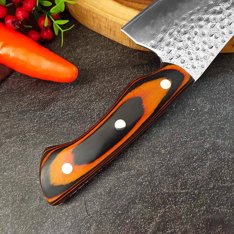 Sharp Kitchen Knife Damascus Steel Blade Sharp Chefs Cleaver Kiritsuke Utility Slicing Sashimi Sushi Kitchen Knives Wood Handle