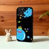 1PC Cute Bouncy D-Dragon S-slimes Phone Case For iPhone17,16,15,14,13,12Plus,Pro Max,XS,5G Soft Silicone Black Cover
