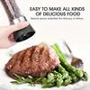 High End Manual Pepper Grinder Bottle, Portable Stainless Steel Spice Grinder, Suitable for Home Barbecue and Outdoor Cooking