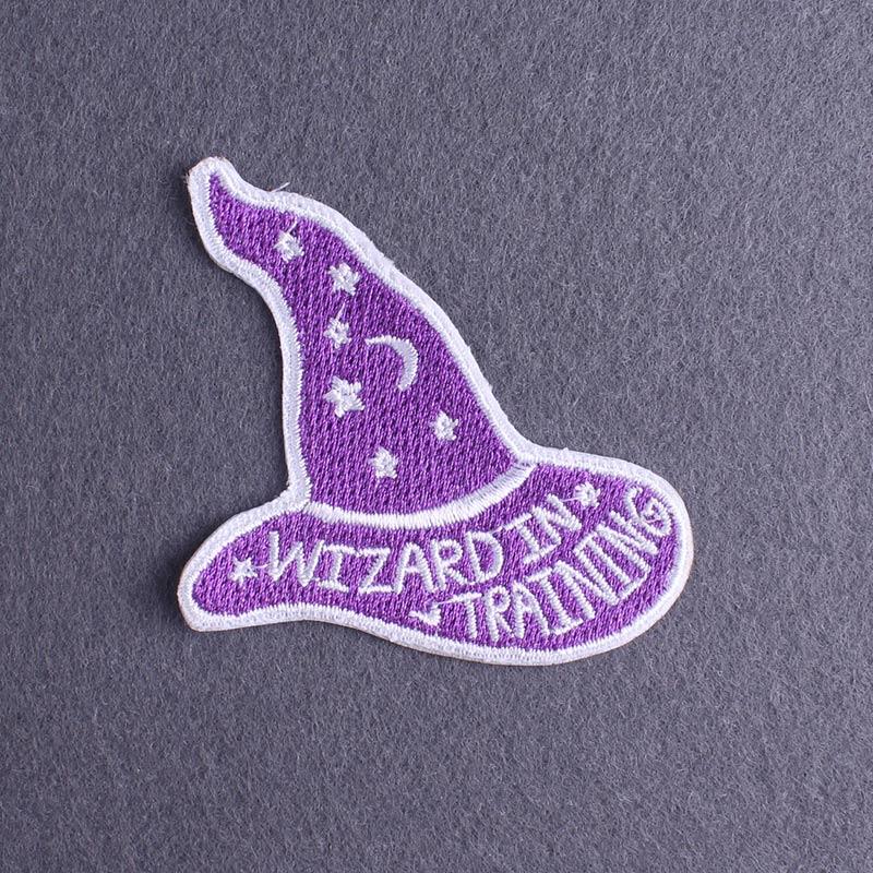 Purple Style Iron On Patch Thermoadhesive Patches For Clothes Anger Baby Girl Embroidery Patch For Hat/T-Shirt Fusible Sewing