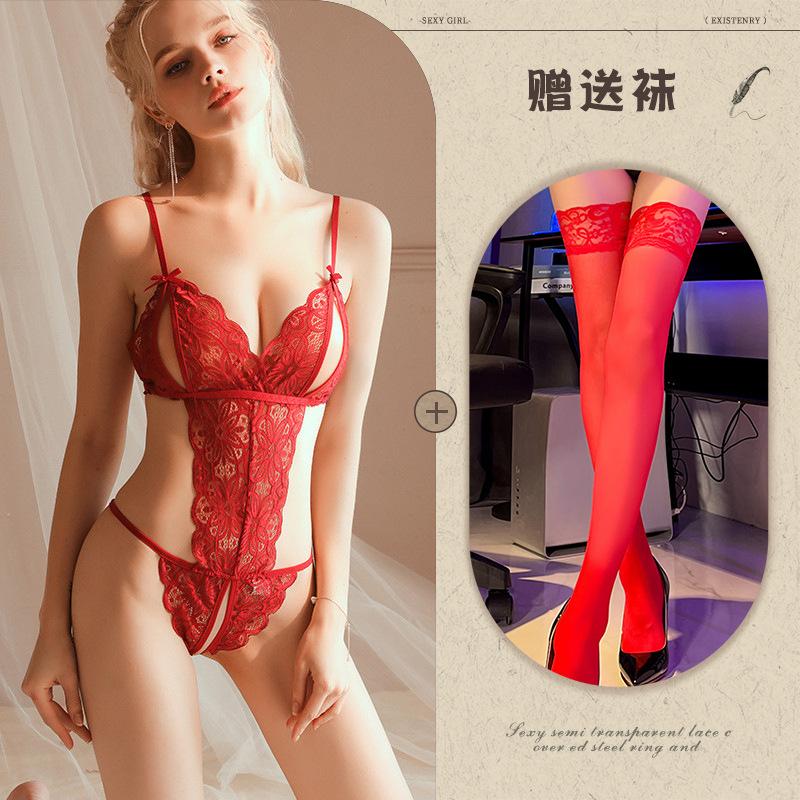 Night listening incense lingerie sexy lace onesie women's passion suit pure desire hollow uniform temptation 874