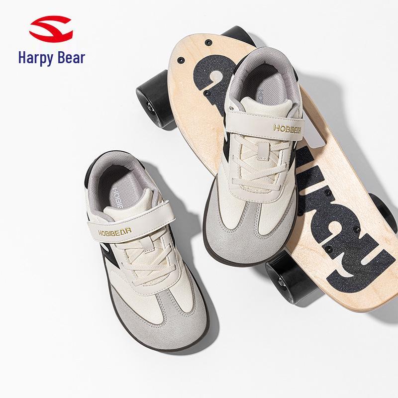 Happy Bear Kids' Wide-Toe Spring & Autumn Sneakers for Boys & Girls - Campus & Outdoor Training Shoes