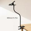 Flexible Metal Hose with Plastic Clamp and AntiSlip Pad Stand for Securely Mounting Microphones Hair Dryers Small Fan