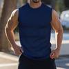 Summer Knitted Vertical Stripe Fitness Fit Tank Top For Men'S Running Vertical Stripe Tank Top