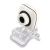 Built in Microphone Computer Camera Webcam PC Accessory 480P White with Transparent Clip