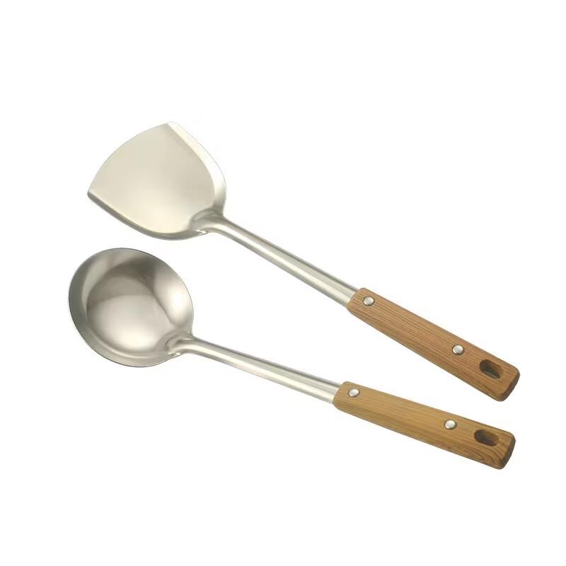 Ruhan Edelstahl-Spatel & Schöpflöffel Set