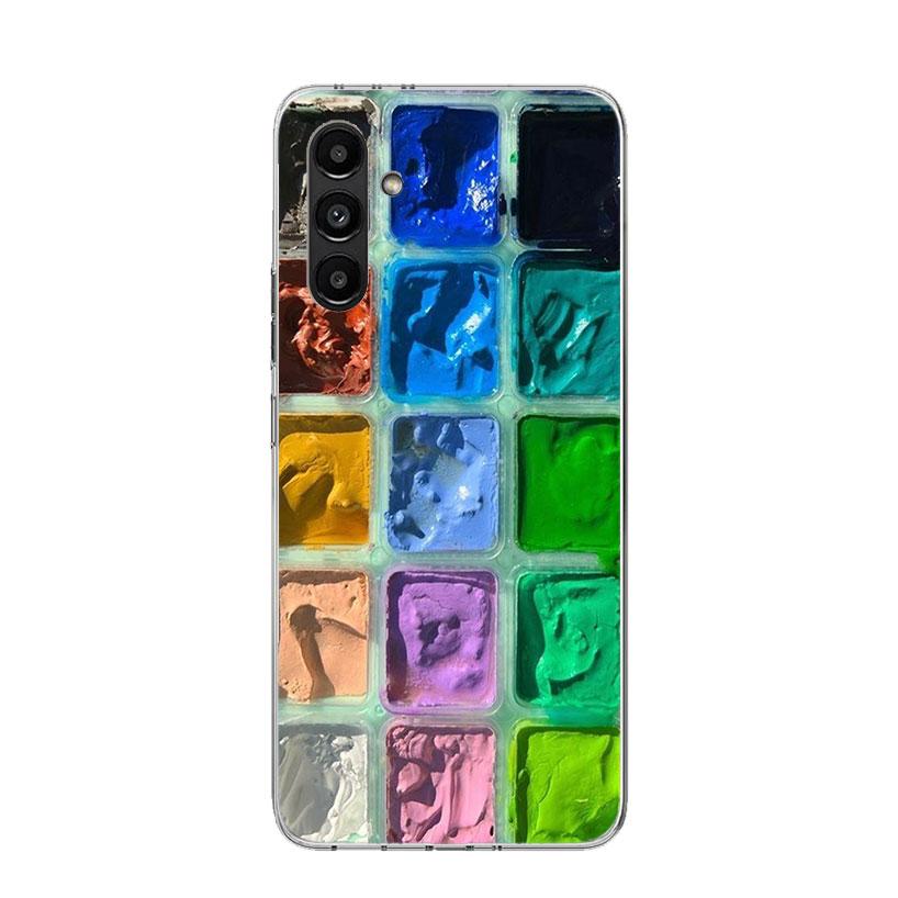 Watercolors Set Paint Palette Painting Box Case Phone Cover for Samsung Galaxy A17 A16 A15 A14 A13 A56 A55 A54 A53 A36 A35 A34 A