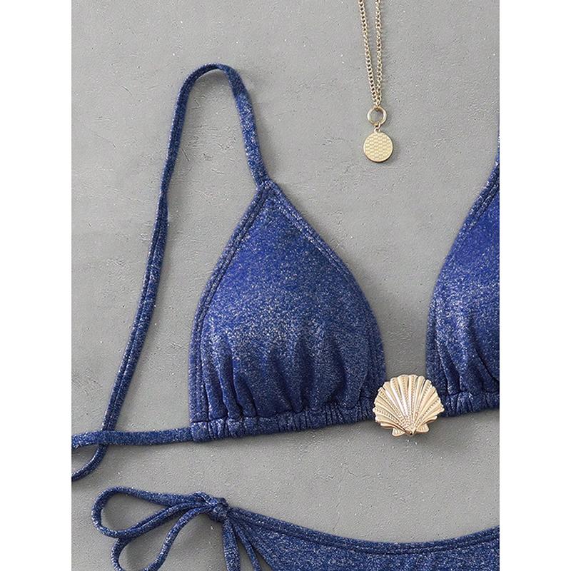 New Bikini Shell Design Women's Swimsuit Strap Style Popular Separate Swimwear Elegant Feminine Beachwear