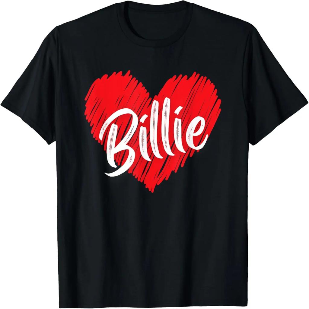 I Love Billie Heart Personalized Name Billie T-Shirt
