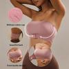 Sujetador Strapless sin Costuras con Cierre Frontal - Sin Aros, Diseño Bandeau Fruncido