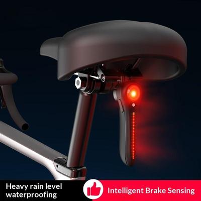 Luce Posteriore Bicicletta Sensore Frenata Ipx6 Flusso Lineare Lampeggiante Luci Posteriori Sensore Luce Intelligente Ricaricabile Led