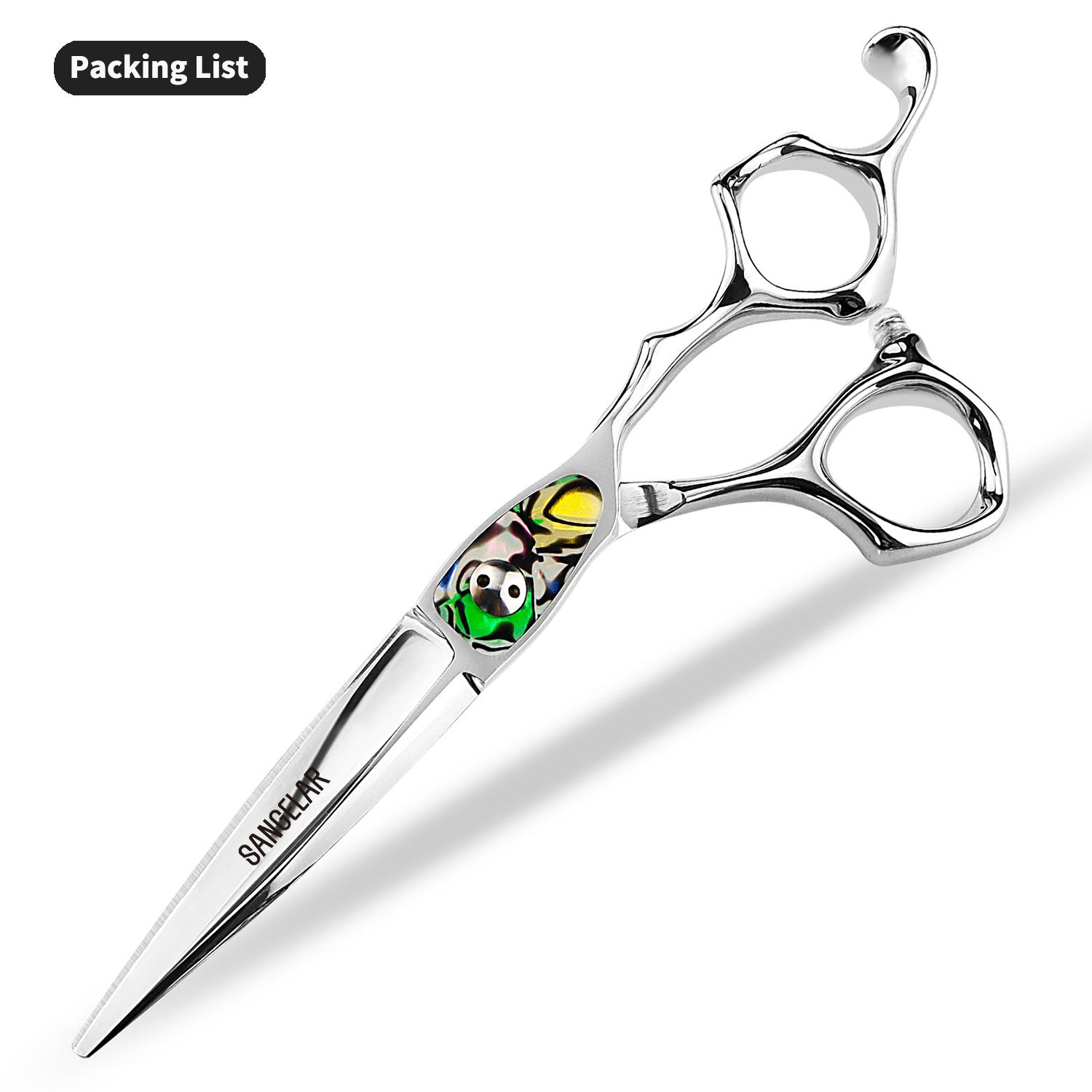 Sangelar 6 дюймов Профессиональные ножницы для волос Sharp - Серия Smooth Razor Edge Ножницы для стрижки волос, ножницы для стрижки волос Филировочные ножницы для парикмахера Cutting Scissors