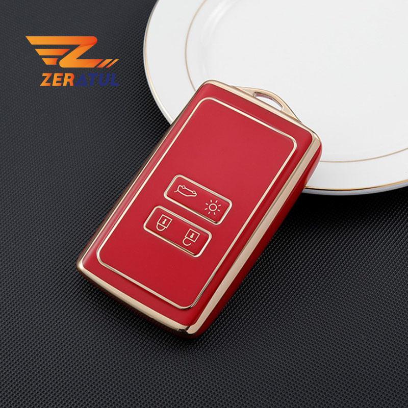 For Renault Kadjar Megane Koleos QM5 QM6 TPU Car Remote Key Cover Case Key Shell Holder Bag Fob Keychain Protector Accesories