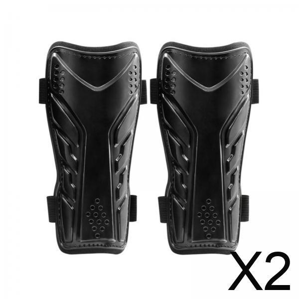 5xDouble Strap Shin Guard EVA Padding Football Shock Absorption Leg Protectors for