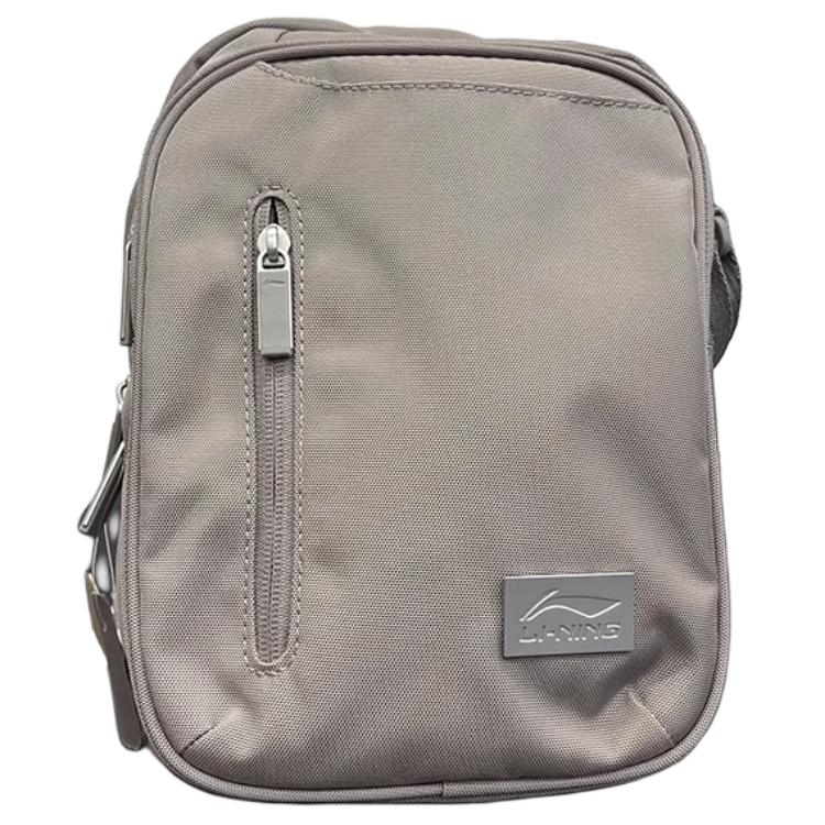Li Ning Casual Sports Polyester Shoulder Bag Unisex Bags Gray ABDT395-2 Gray