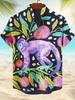 Fashion Men's Graphics Shirts Short Sleeved Button Down Lapel Shirts For Summer Oversized Tops Vacation Casual Hawaiian Shirts